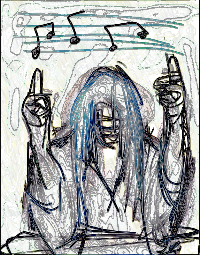 MindofanArtist acoustic performance art show. Logo