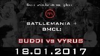 BMCL 18Jan17: Dortmund BUDDI vs VYRUS Logo