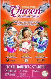 2016 St. Thomas Carnival Queen Show Logo
